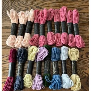 Paragon Persian Yarn Needlepoint Crewel Wool Yarn Lot Of 18 Multicolor Stitchery